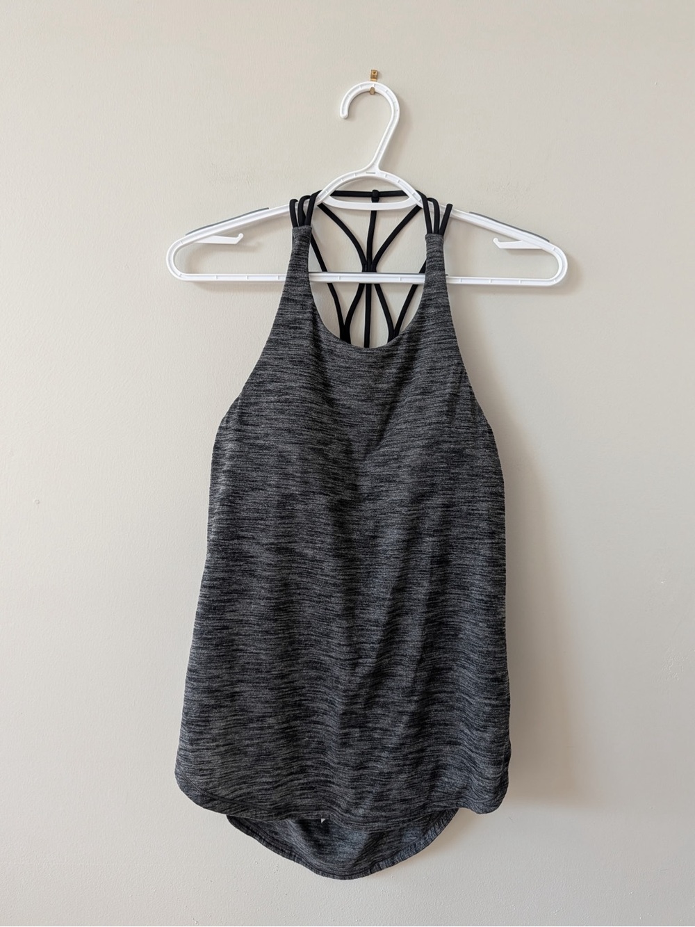 lululemon athletica Heathered Charcoal Strappy-Back Tank